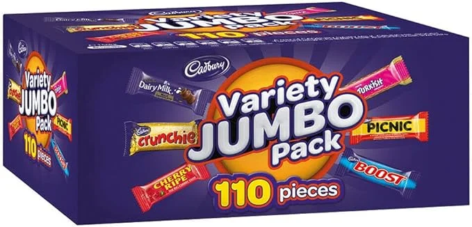 611P1xef0bL._AC_SX679_ Cadbury Variety Jumbo Pack 110 Pieces 1.68kg - Image 1