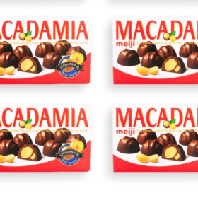Meiji Macadamia Chocolate 64g (Pack of 4)